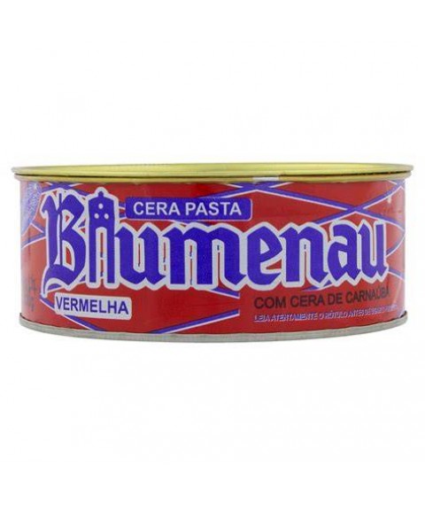Cera em pasta 350 gr VERMELHA c/carnauba Blumenau 9
