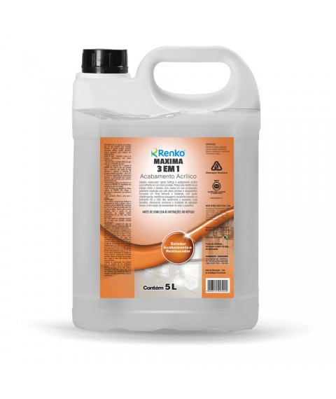 Cera liquida 5 lt maxima acabamento acrílico 3x1 