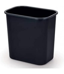Cesto 12 lt retangular preto JSN 