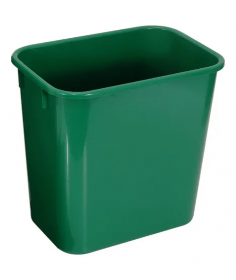 Cesto 12 lt retangular verde JSN