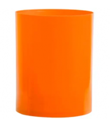 Cesto 14 lt 30x24 laranja sem tampa Bralimpia 