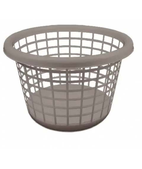 Cesto p/roupa 35 lt granito PLASVALE baixo 