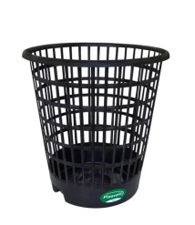 Cesto telado 12 lt PRETO redondo Plasvale 