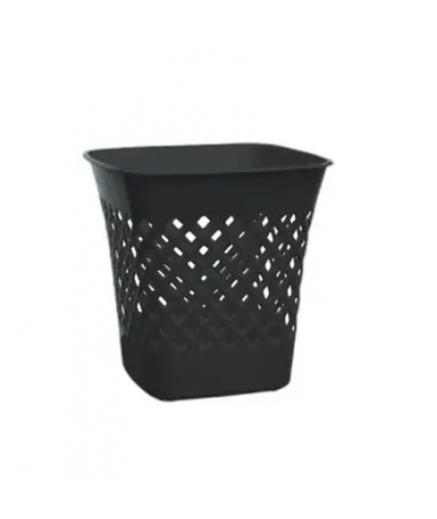 Cesto telado quadrado preto 8 lt Shangrila 