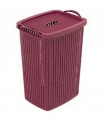 Cesto p/roupa 40 lt TRAMA BORDO retangular Plasutil 
