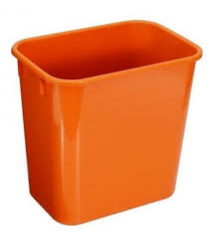 Cesto 12 lt retangular laranja JSN