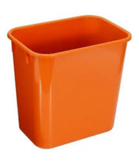 Cesto 12 lt retangular laranja JSN