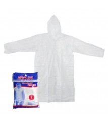 Capa de chuva transparente tamanho adulto 1,20mt 
