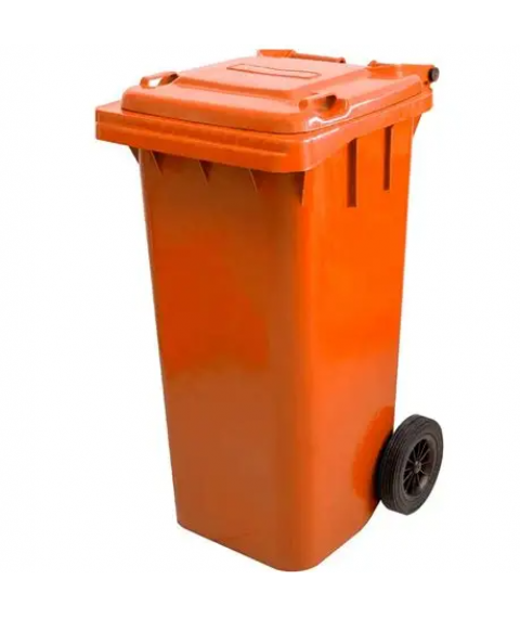 Contentor 240 lt LARANJA c/roda Bralimpia 