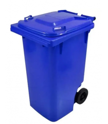 Contentor 240 lt AZUL c/roda Bralimpia 