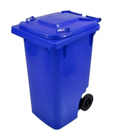 Contentor 240 lt AZUL c/roda Bralimpia 