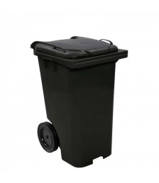 Contentor 240 lt PRETO c/roda Bralimpia 