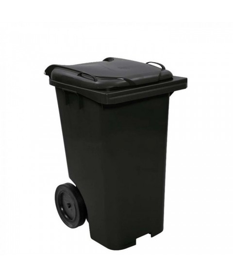 Contentor 240 lt PRETO c/roda Bralimpia 