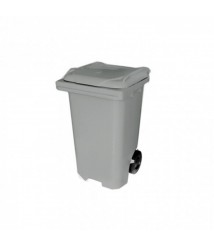 Contentor 120 lt CINZA c/roda Bralimpia 
