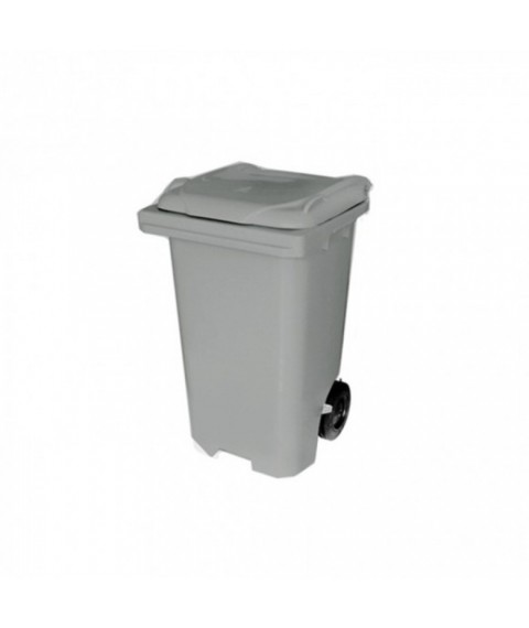 Contentor 120 lt CINZA c/roda Bralimpia 