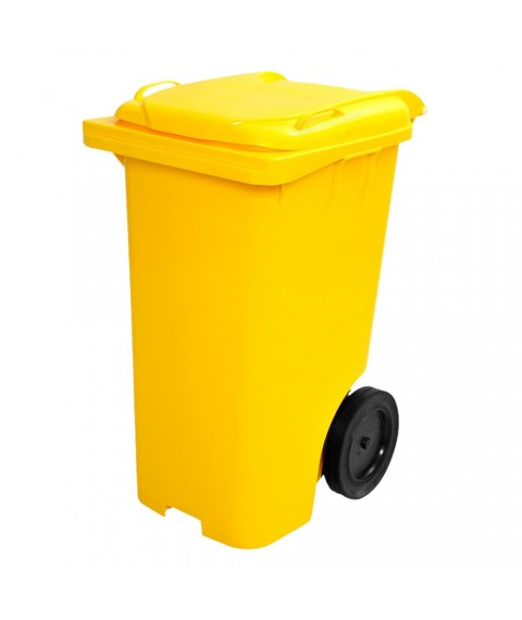 Contentor 120 lt AMARELO c/ roda Balimpia 