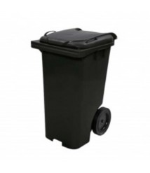 Contentor 120 lt PRETA c/roda Bralimpia 