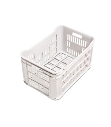 Caixa plastica de verduras branca Plasvale