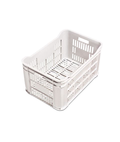 Caixa plastica de verduras branca Plasvale