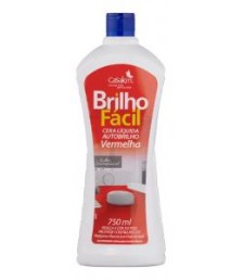 Cera líquida Vermelha 750 ml Brilho Fácil