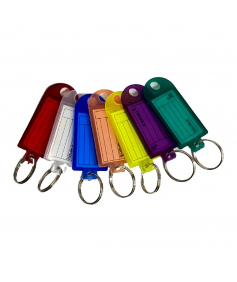 Chaveiro identificador de chaves plastico COLOR / BCO