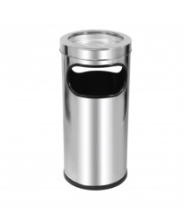 Cinzeiro/lixeiro inox alto 24x50 cm C2 JSN