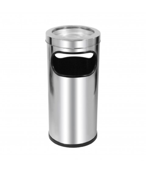 Cinzeiro/lixeiro inox alto 24x50 cm C2 JSN