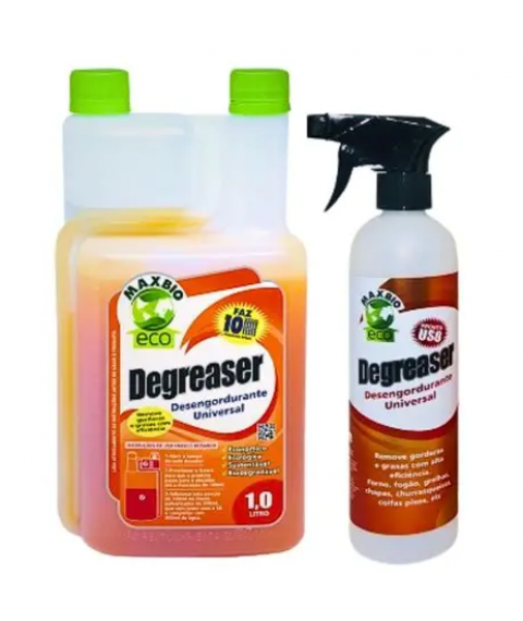 DEGREASER 1 lt c/refil desengordurante biodegradavel Maxbio