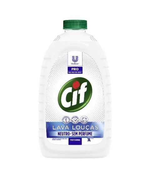 Detergente de louca 3 lt CIF neutro profissional 