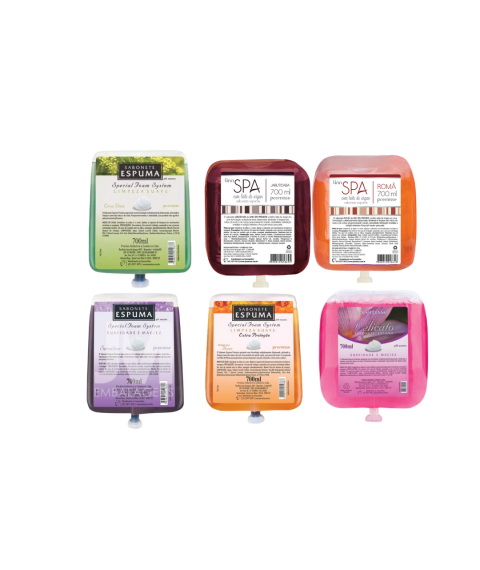 Sabonete 700 ml espuma DELICATO refil Premisse 110041