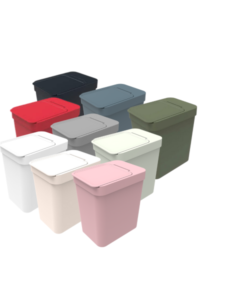 Lix. c/porta saco lixo 5 lt rosa Soprano 13643