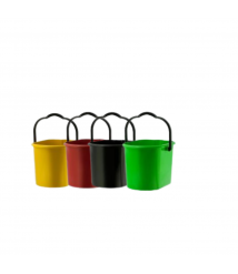 Lix. esmaltada 3 lt bege + pincel sanit. Agata Mor 8334