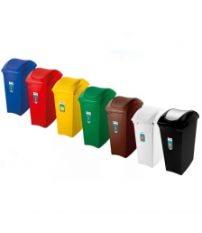 Lix. basculante 70 lt AMARELA Sanremo retangular SR66/23