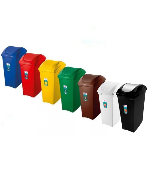 Lix. basculante 70 lt VERMELHA Sanremo retangular SR66/22