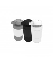 Saboneteira 400 ml Code Crippa cinza pumb lisa 5024047