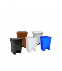 Lix. 15 lt pedal BRALIMPIA quadrada branca MVCP1SBRP