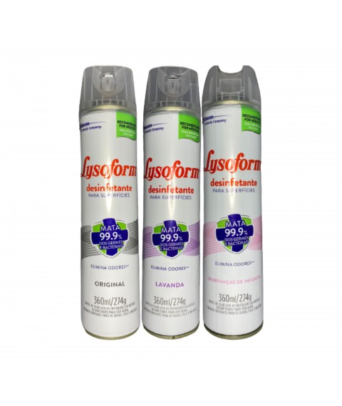 Desinfetante Lysoform ORIGINAL aerosol 360 ml bactericida