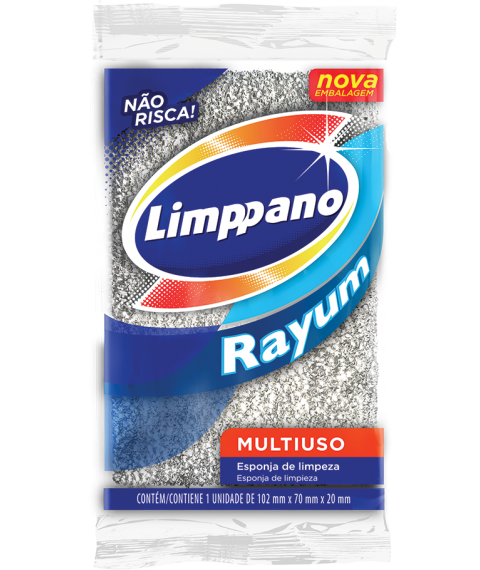 Esponja METÁLICA retangular unitária Rayum limppano