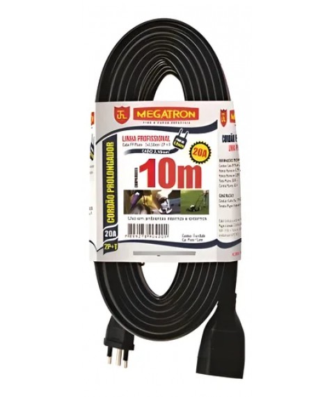 Extensao 10 mt 2P/10A Megatron 74109
