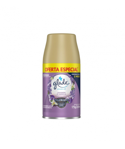 Refil bom ar 269 ml LAVANDA E VANILLA temporizador Glade