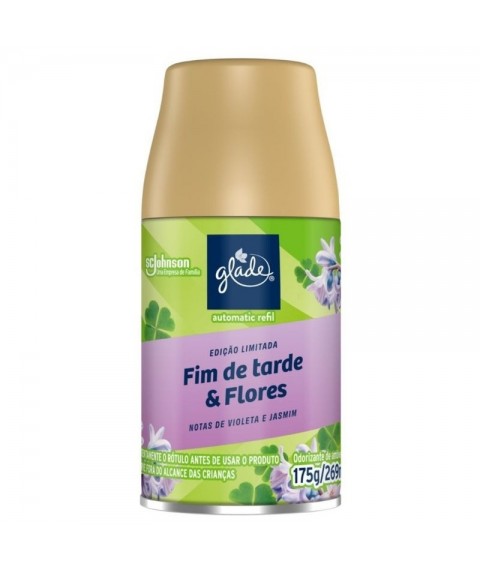 Refil bom ar 269 ml FIM DE TARDE & FLORES temporizador Glade