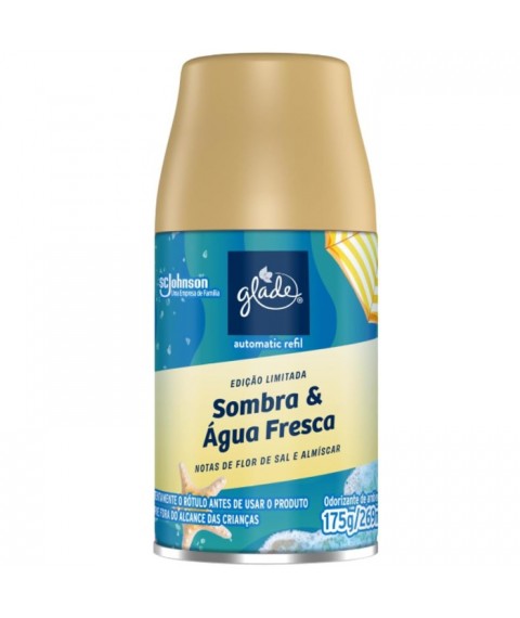 Refil bom ar 269 ml SOMBRA E AGUA FRESCA temporizador Glade