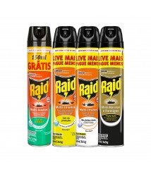 Inseticida RAID aqua protec aerosol 420 ml