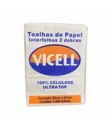 Papel toalha KIRIUS LUXO 23x21 c/1000 branco ultra 24gr 15