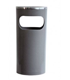 Cinzeiro/Lixeiro CINZA alto plastico c/t alum. 51x24 23 lt