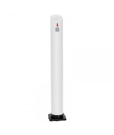 Lixeiro copo descartavel 1 tubo cafe cinza JSN LE23C