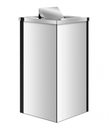 Lix. inox 100 lt JSN 705X408X408mm quadrada basculante QI1