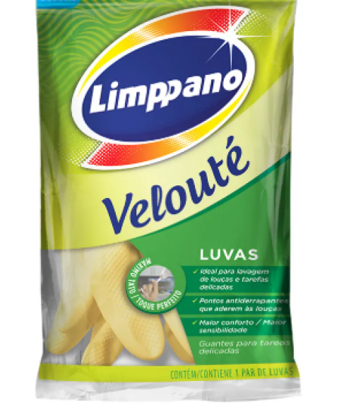 Luva cano curto M Limppano VELOUTE