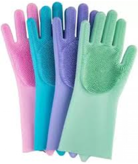 Luva de silicone p/lavar louça de uso em geral 132 Elo