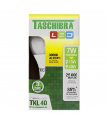 Lâmpada led tkl 40 7 W 3000 k amarela quente Taschibra